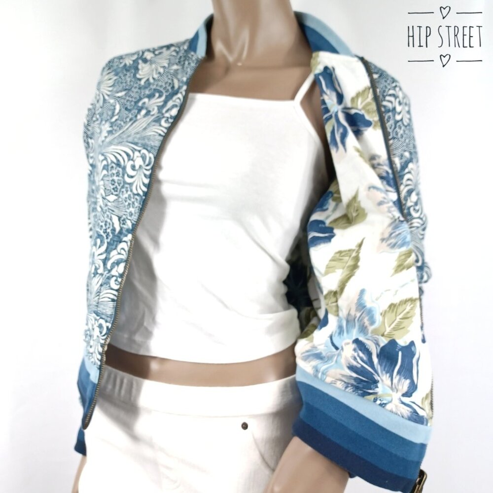 FAHERTY Bomber Jacket MANDALAY Kololi Floral Reversible XS NWT